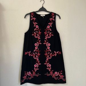Entro Floral Embroidered Dress